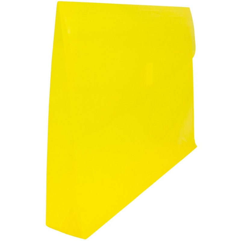 JAM PAPER Plastic Expansion Envelopes with Hook & Loop Closure - Letter Booklet - 9 3/4 x 13 with 2 Inch Expansion - Yellow - 12/Pack - Image 3